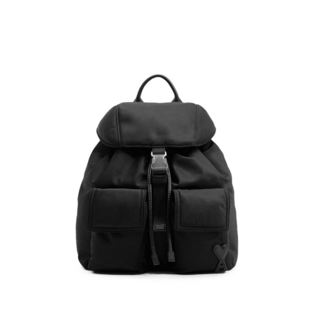Ami Paris Women Marcel Small Nylon Backpack